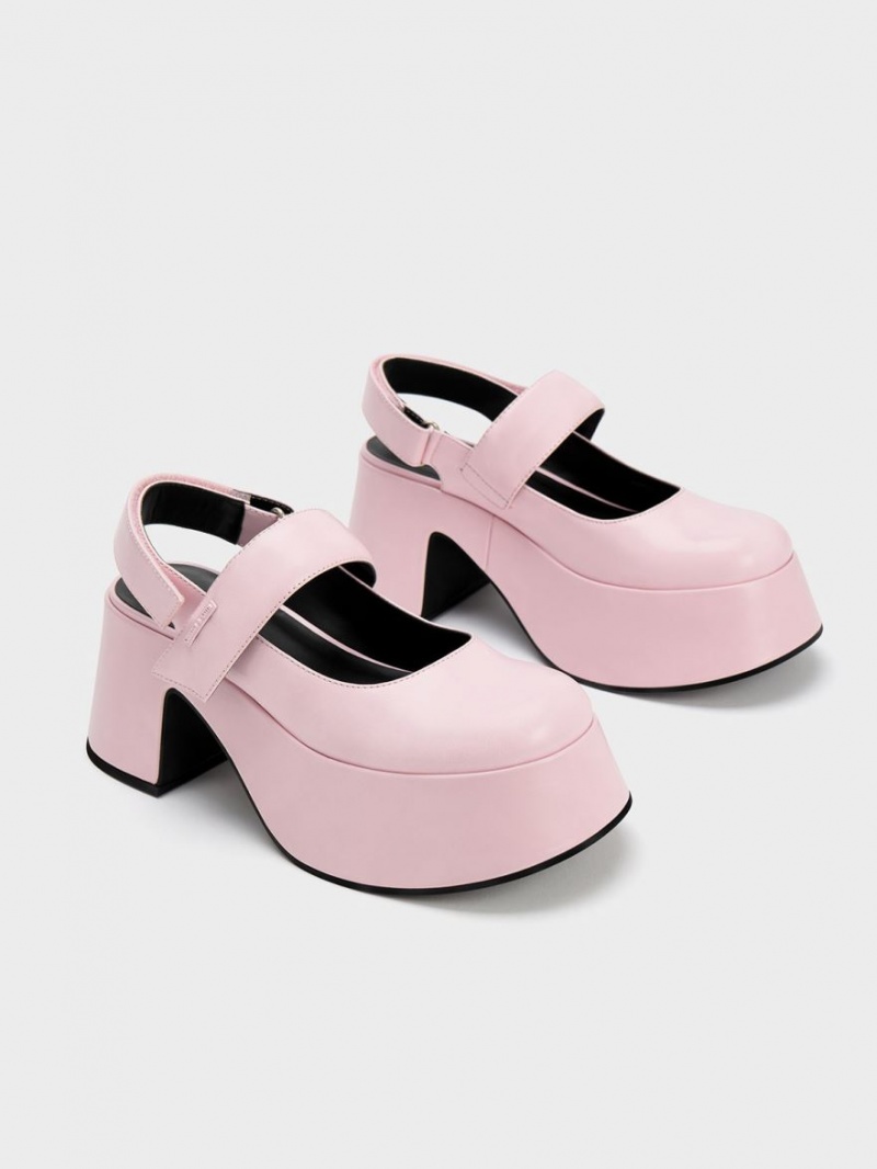 Pumps Charles & Keith Rubina Slingback Mary Jane Roz Deschis | 372SOHGIZ