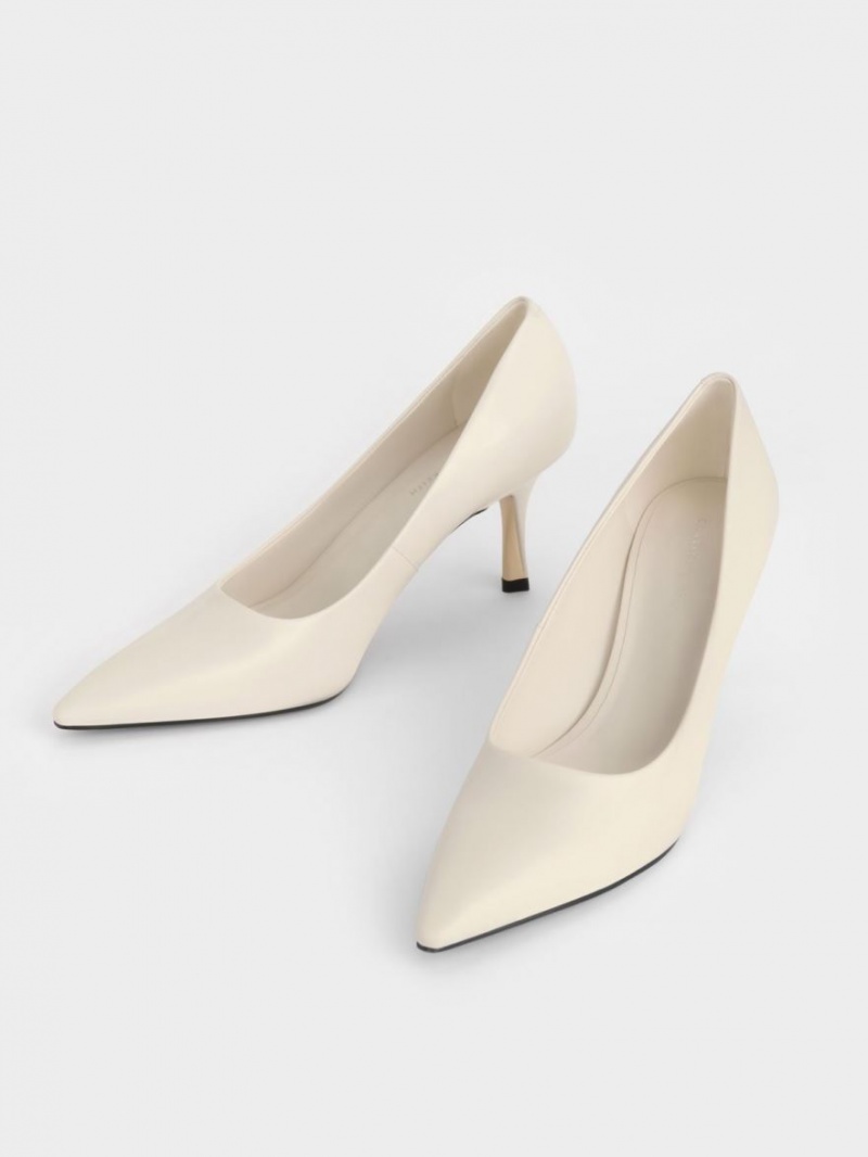 Pumps Charles & Keith Sculptural Heel Pointed-Bombeu Albi | 572GPZXRV