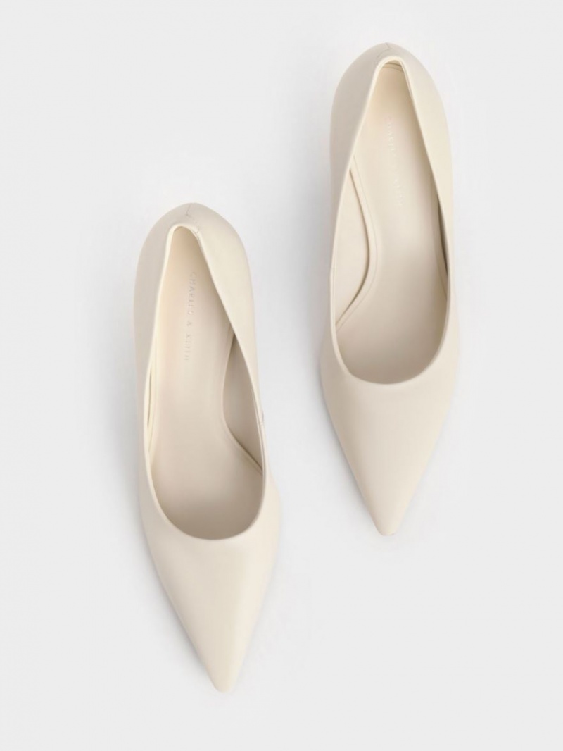 Pumps Charles & Keith Sculptural Heel Pointed-Bombeu Albi | 572GPZXRV