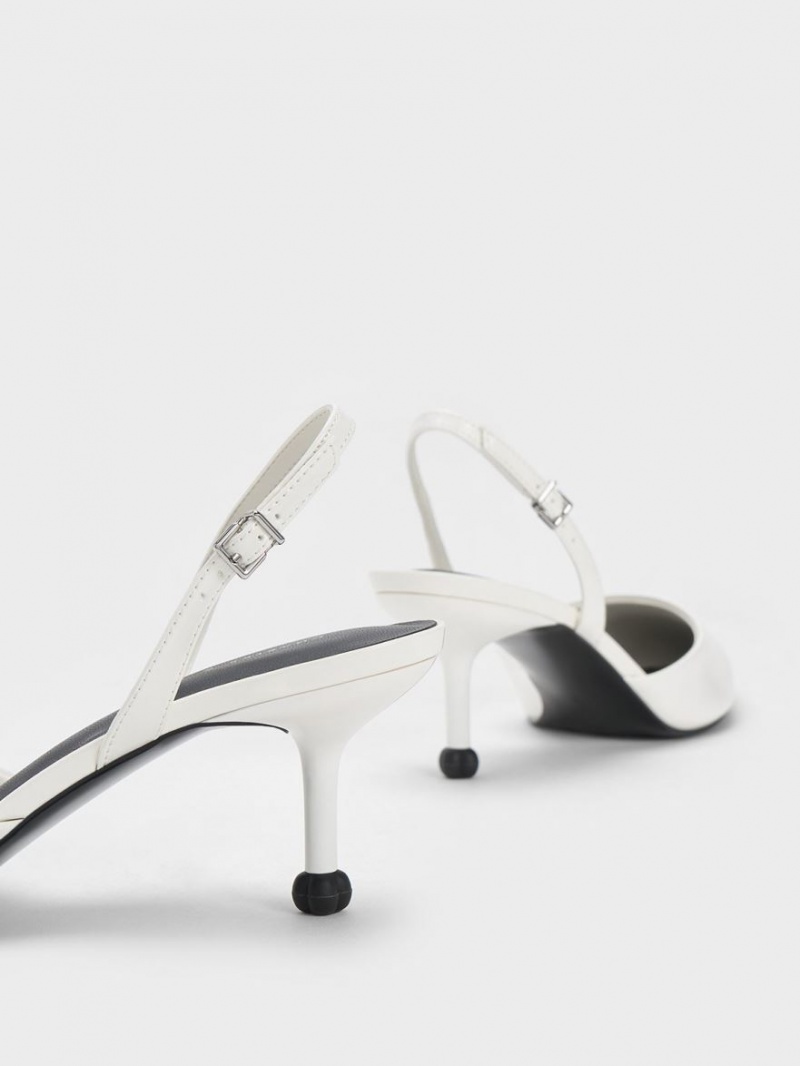 Pumps Charles & Keith Sculptural Heel Slingback Albi | 140UTJOVZ