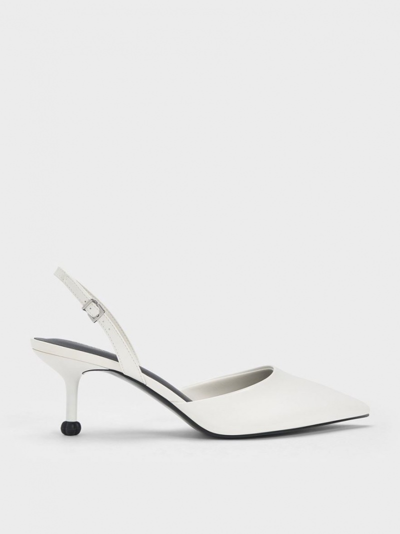 Pumps Charles & Keith Sculptural Heel Slingback Albi | 140UTJOVZ