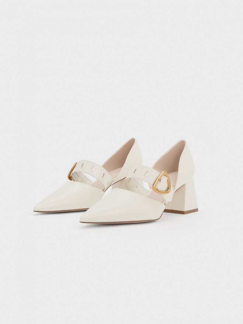 Pumps Charles & Keith Sepphe Metallic Cu Catarama D'Orsay Albi | 547BJPQGT