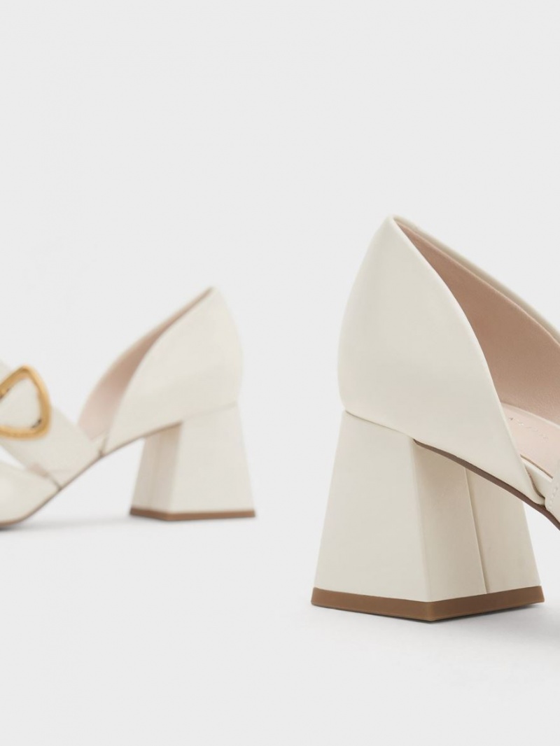 Pumps Charles & Keith Sepphe Metallic Cu Catarama D'Orsay Albi | 547BJPQGT