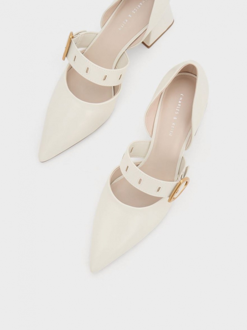 Pumps Charles & Keith Sepphe Metallic Cu Catarama D'Orsay Albi | 547BJPQGT