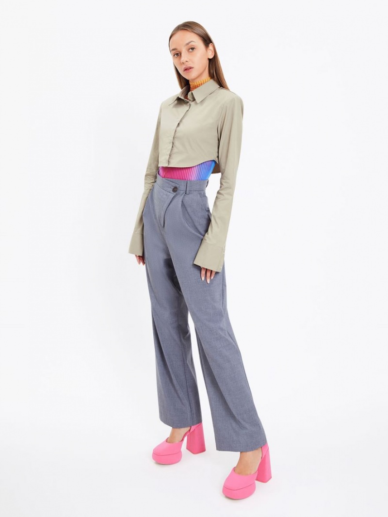 Pumps Charles & Keith Sinead Woven Buckled D'Orsay Platforma Roz | 429BWHZXG