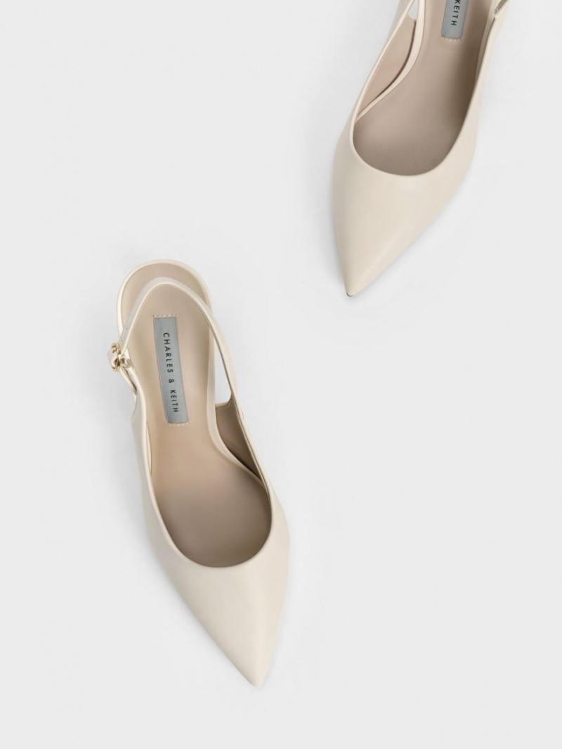 Pumps Charles & Keith Stiletto Heel Slingback Albi | 140ROQAUK