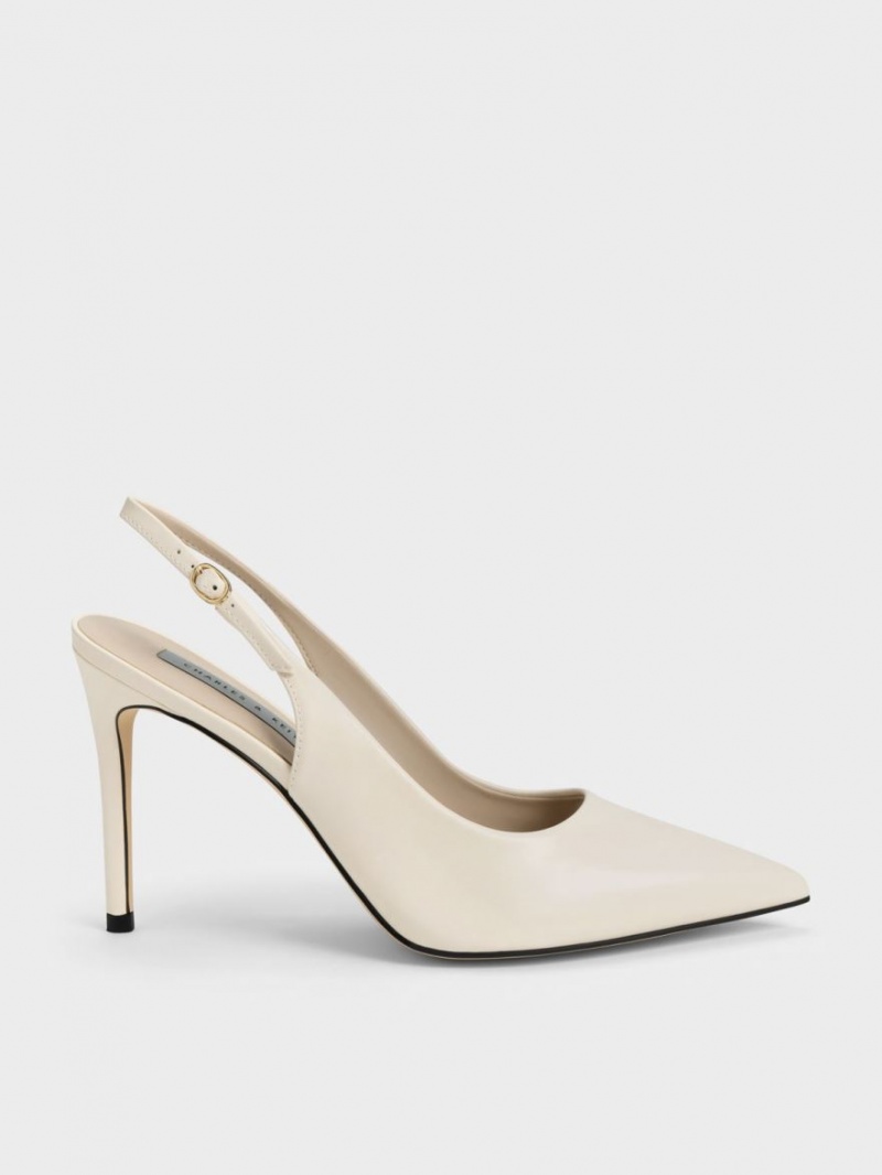 Pumps Charles & Keith Stiletto Heel Slingback Albi | 140ROQAUK