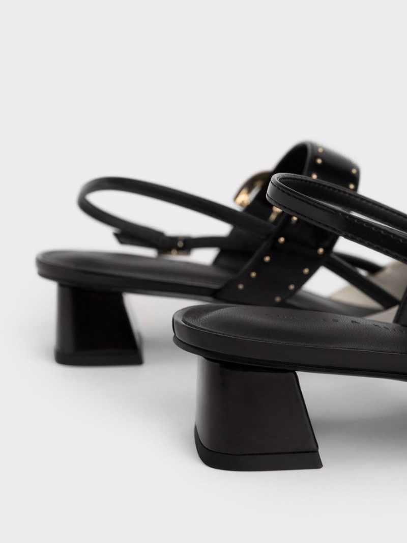 Pumps Charles & Keith Studded Buckled Slingback Albi | 961RUIEJQ