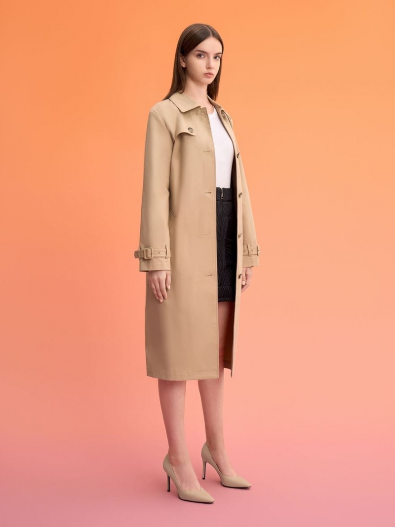 Pumps Charles & Keith Tapered Square-Bombeu Bej | 972OXUBFY