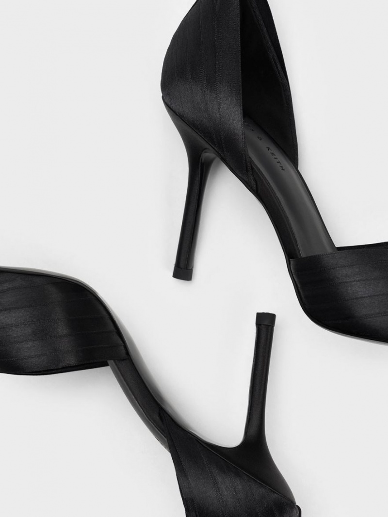 Pumps Charles & Keith Tie-Around D'Orsay Negrii | 629VUTFLX