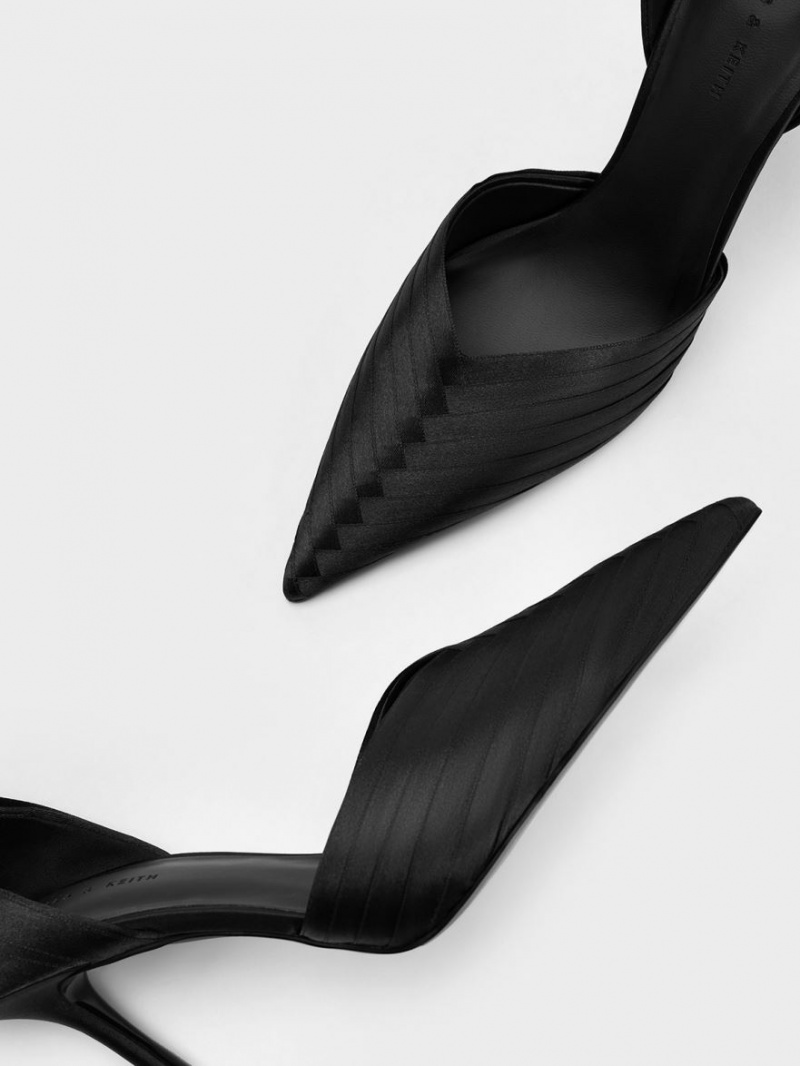 Pumps Charles & Keith Tie-Around D'Orsay Negrii | 629VUTFLX