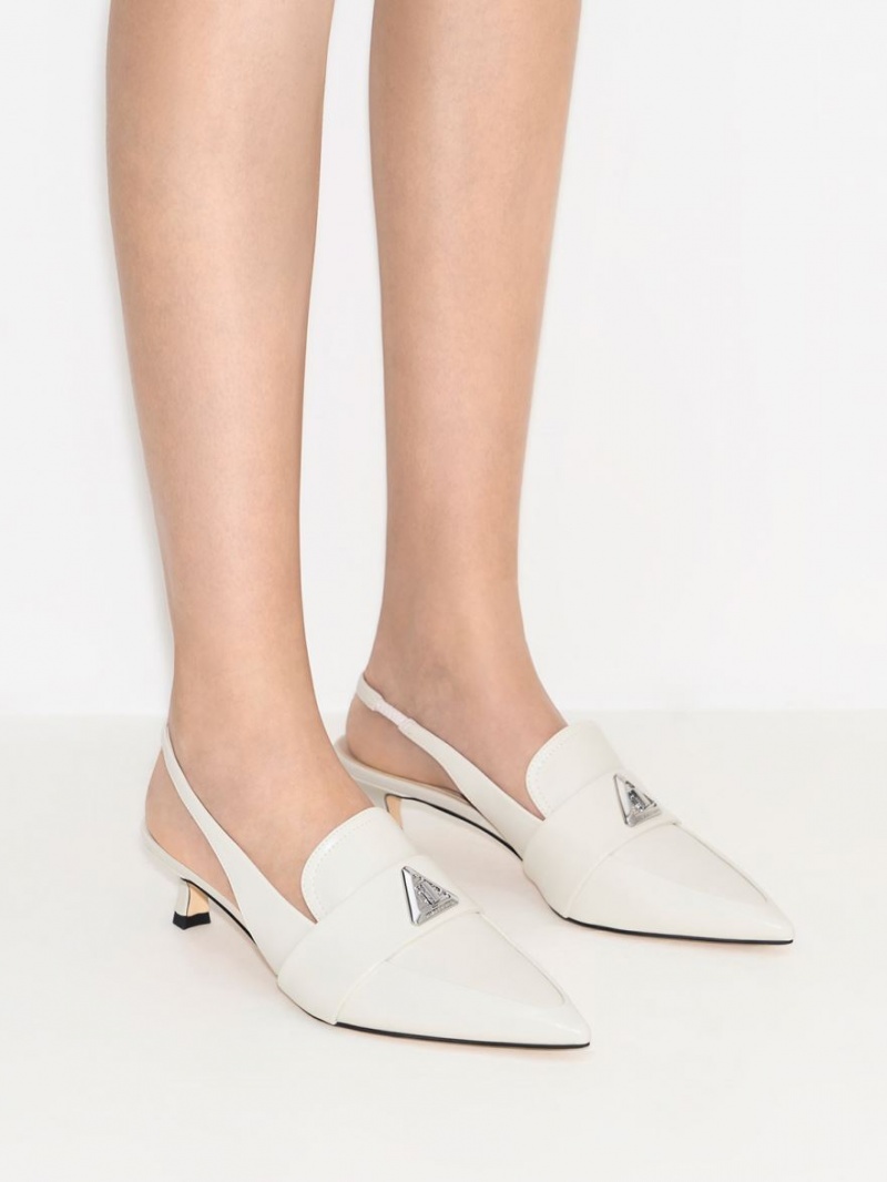 Pumps Charles & Keith Trice Metallic Accent Pointed-Bombeu Slingback Albi | 423UVFGCB