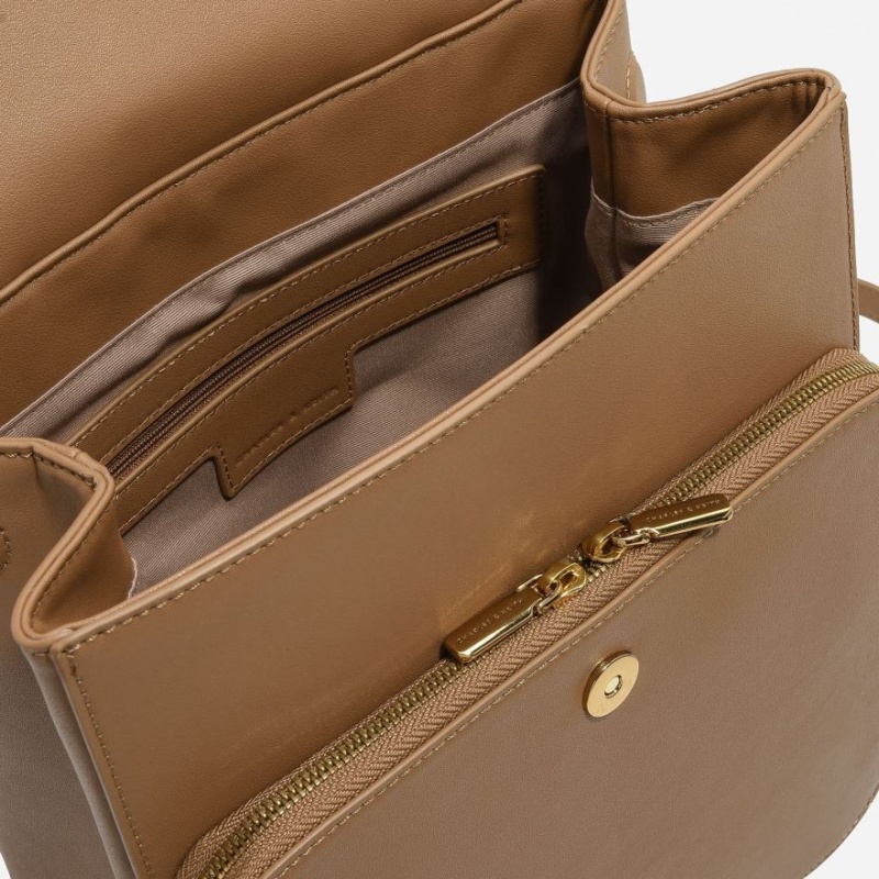 Rucsac Charles & Keith Front Flap Structured Maro | 374FBLATK