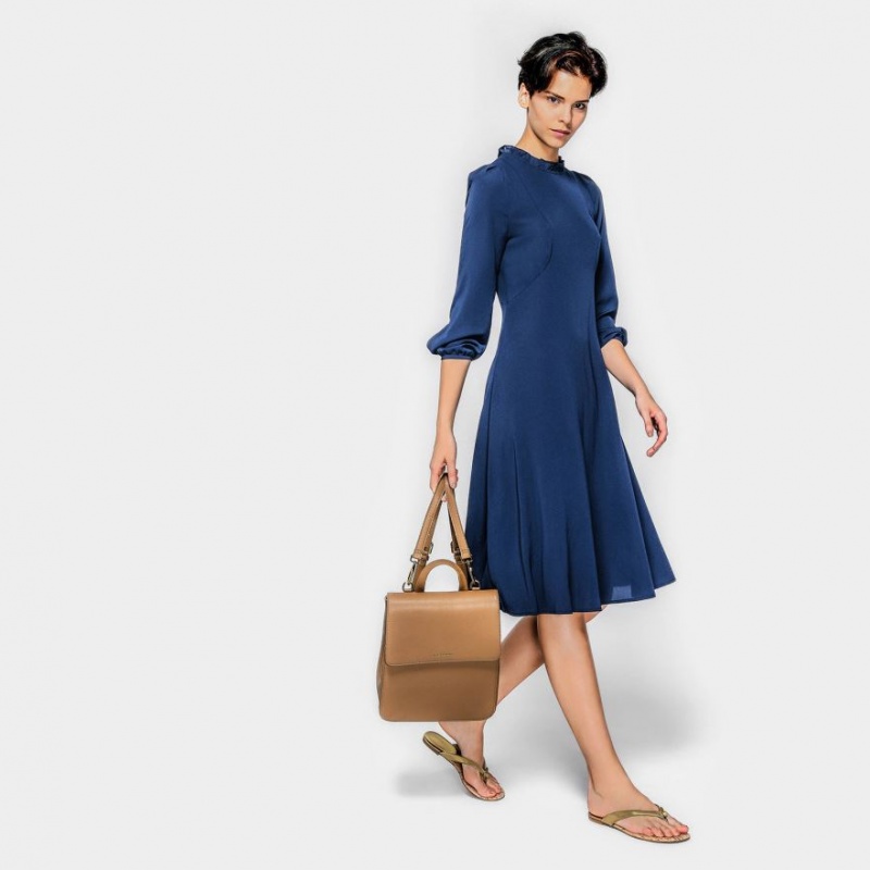Rucsac Charles & Keith Front Flap Structured Maro | 374FBLATK