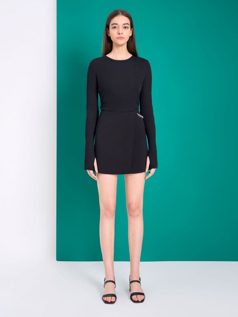 Sandale Cu Curea Charles & Keith Cylindrical Heel Back Negrii | 625HZDXPJ