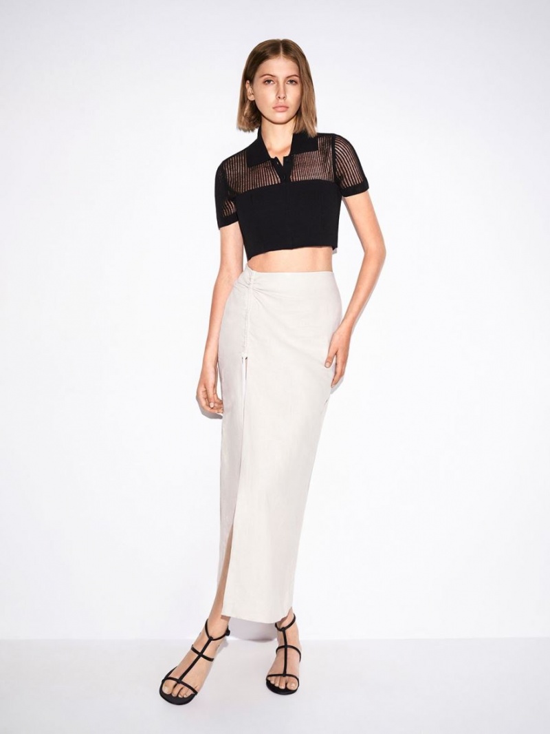 Sandale Cu Curea Charles & Keith Recycled Polyester T-Bar Ankle Negrii | 162PMKFYE