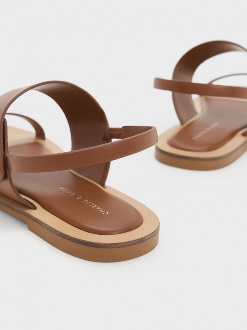 Sandale Cu Curea Charles & Keith Trice Double Maro | 709BZDHUA