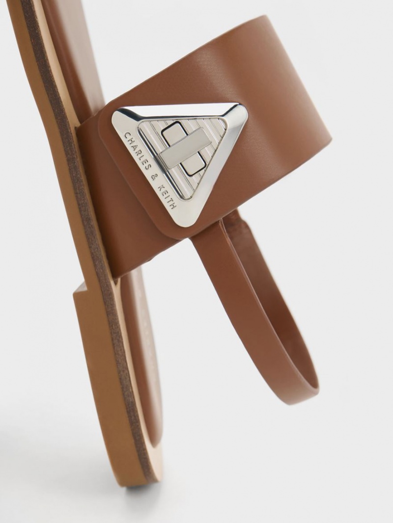 Sandale Cu Curea Charles & Keith Trice Double Maro | 709BZDHUA