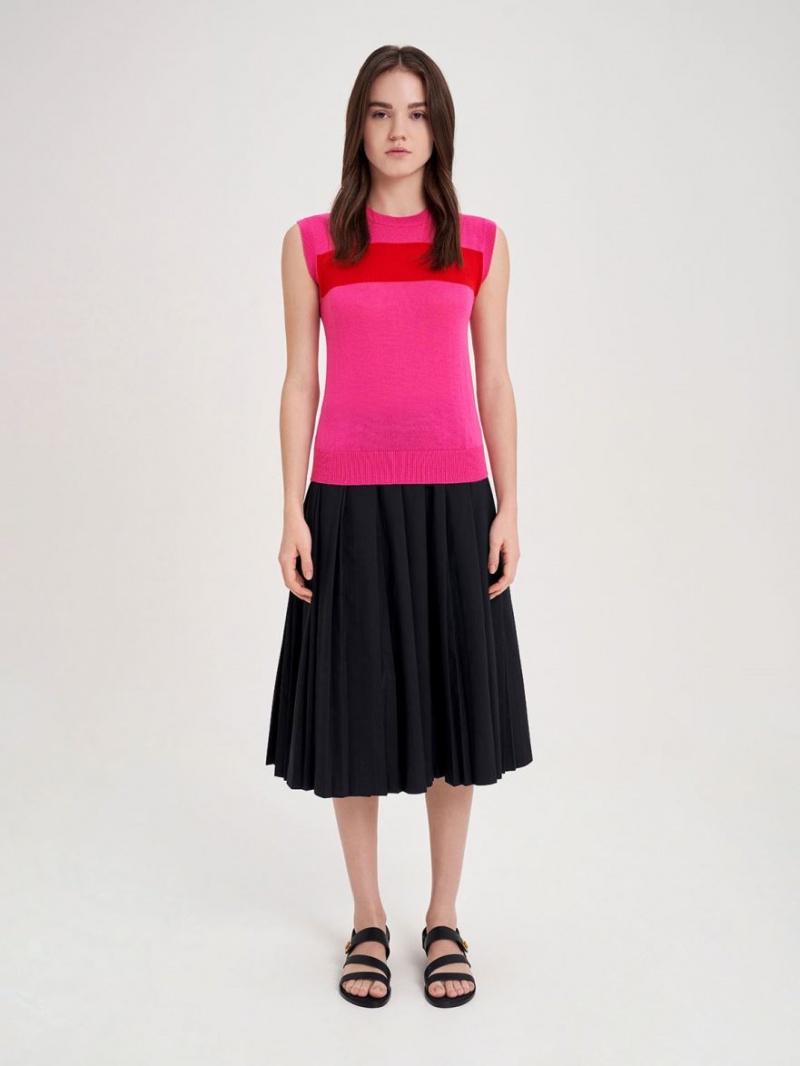 Sandale Cu Curea Charles & Keith Yara Asymmetric Negrii | 769HMZUTW