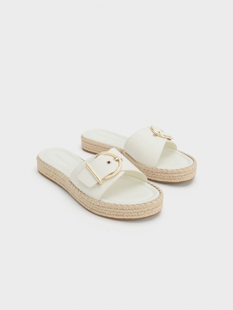Sandale Plate Charles & Keith Buckled Espadrile Albi | 351OBIXRQ