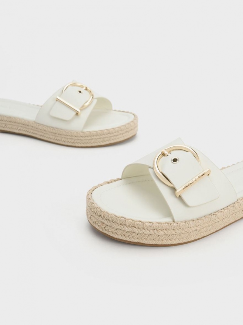 Sandale Plate Charles & Keith Buckled Espadrile Albi | 351OBIXRQ