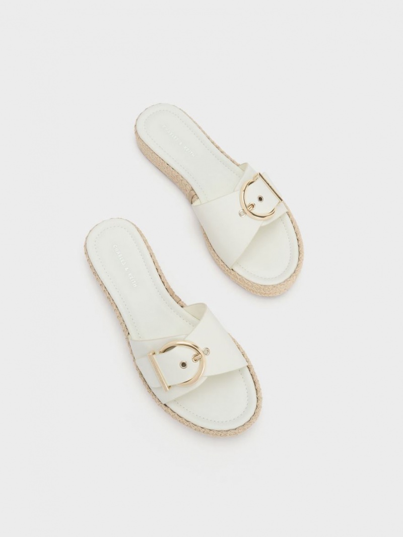 Sandale Plate Charles & Keith Buckled Espadrile Albi | 351OBIXRQ