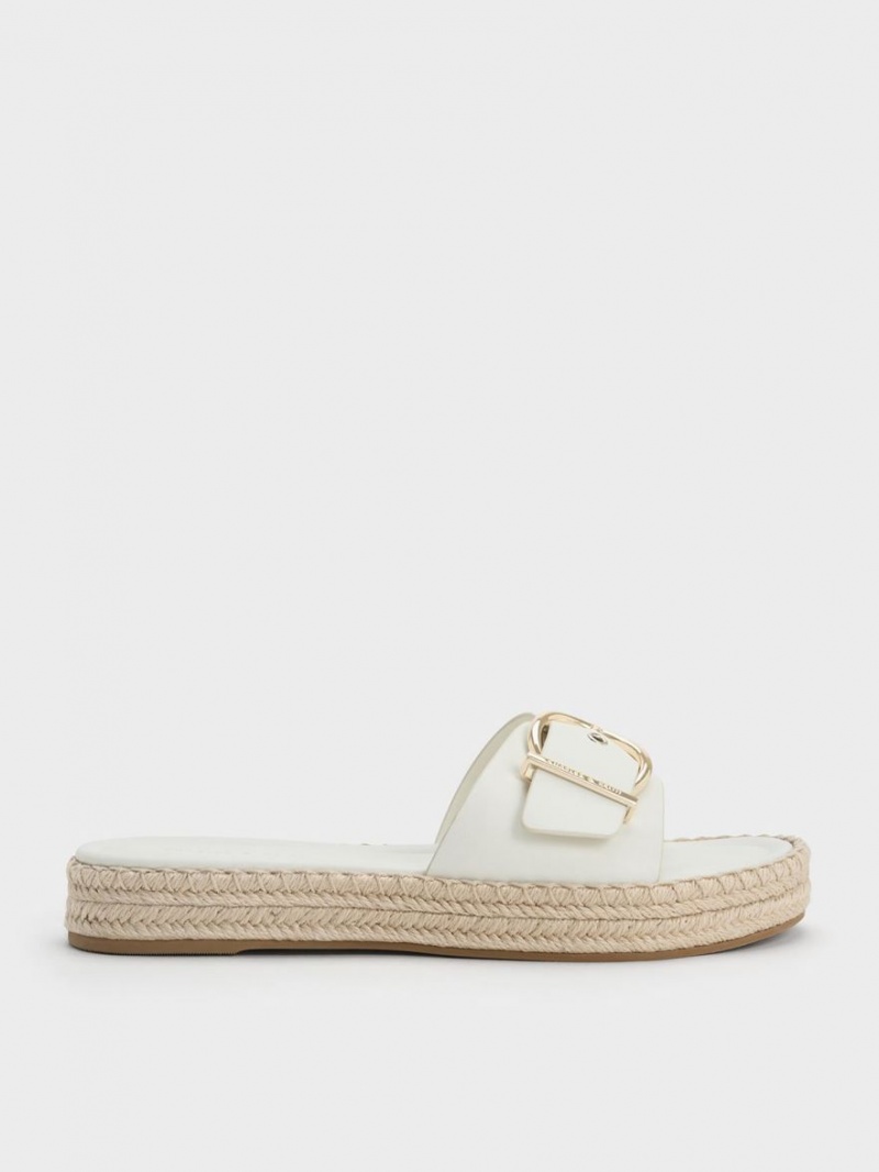 Sandale Plate Charles & Keith Buckled Espadrile Albi | 351OBIXRQ