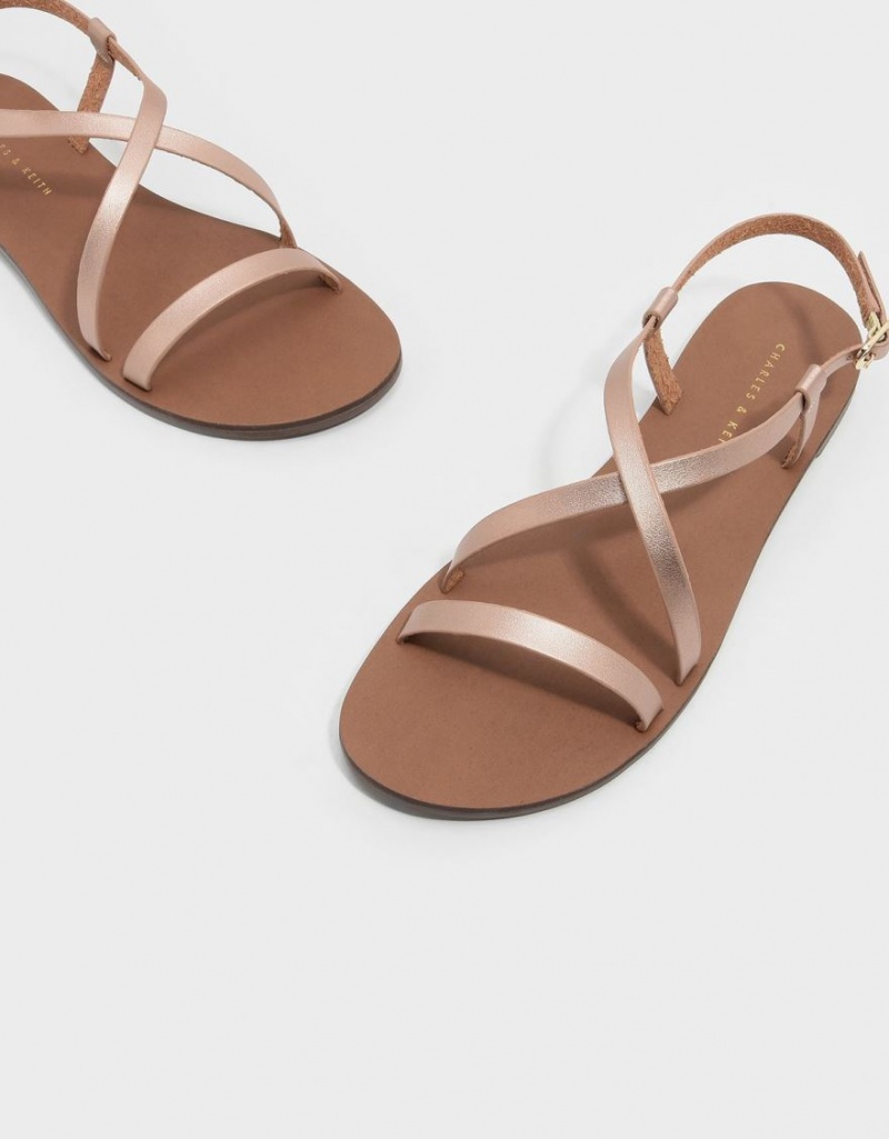 Sandale Plate Charles & Keith Criss Cross Aurii | 916TQIVZE