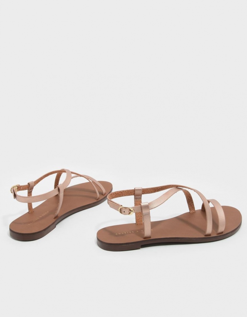 Sandale Plate Charles & Keith Criss Cross Aurii | 916TQIVZE