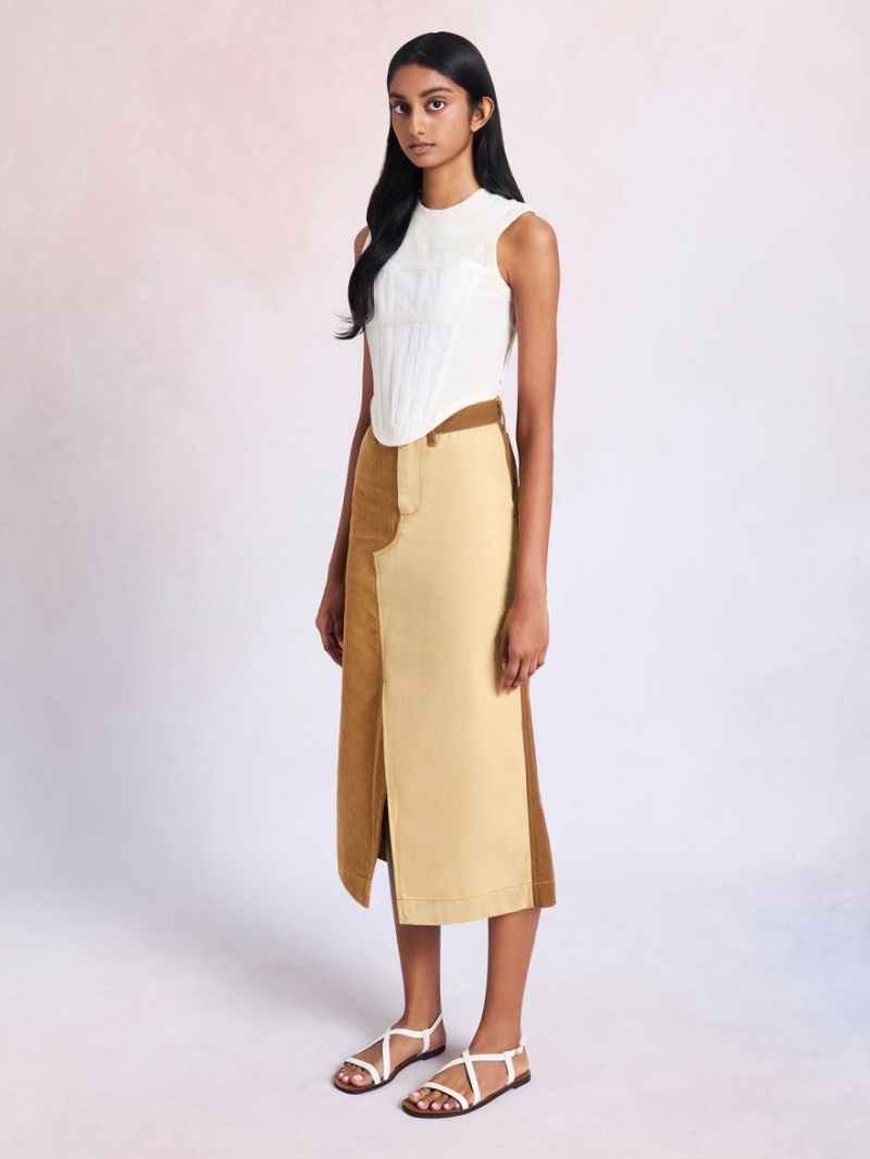 Sandale Plate Charles & Keith Criss Cross Albi | 183GJSCOU