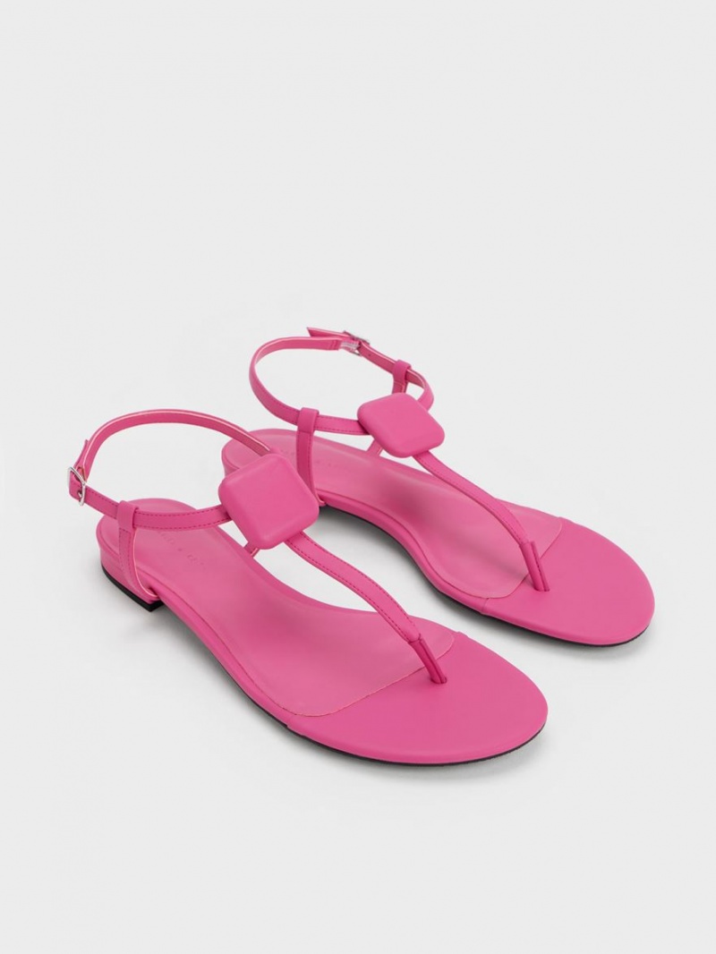 Sandale Plate Charles & Keith Koa Tanga Roz | 970ICKPQY