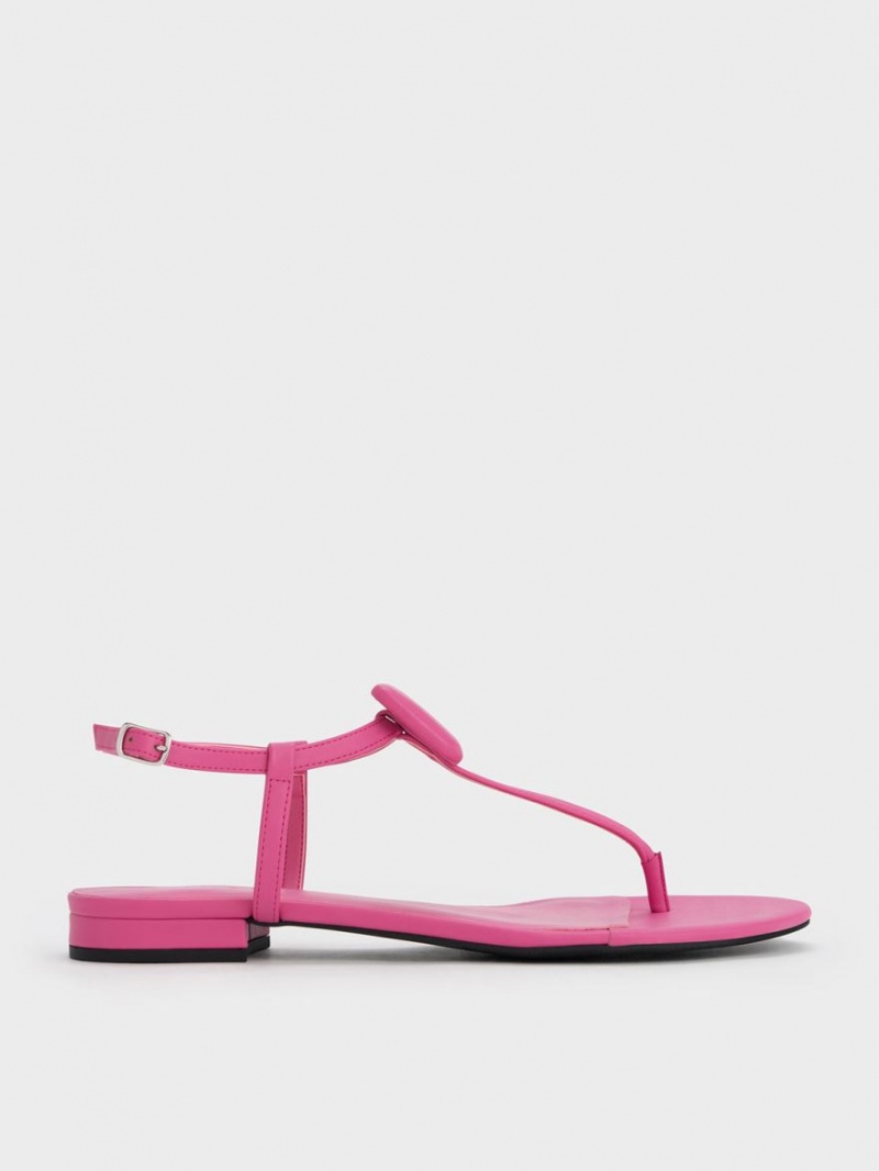 Sandale Plate Charles & Keith Koa Tanga Roz | 970ICKPQY