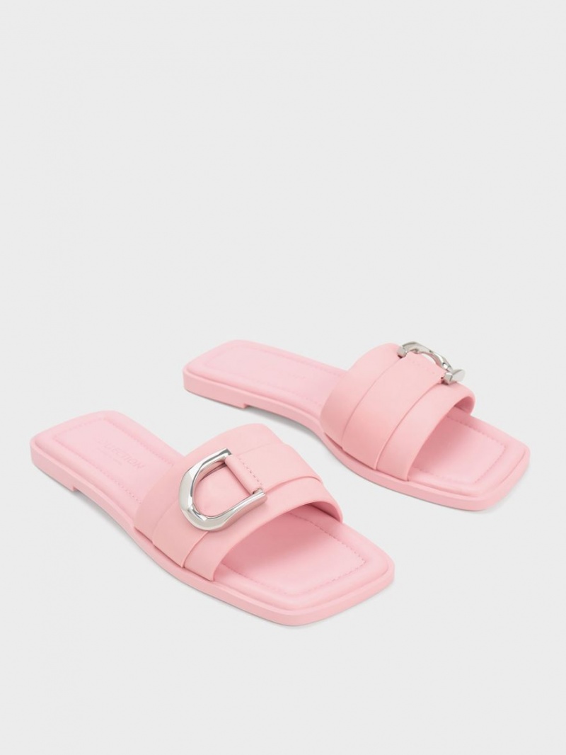 Sandale Slide Charles & Keith Gabine Piele Roz | 593NIVKGF