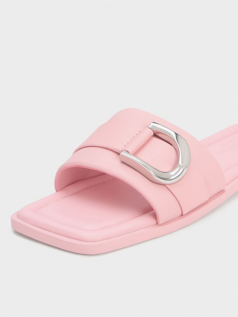 Sandale Slide Charles & Keith Gabine Piele Roz | 593NIVKGF