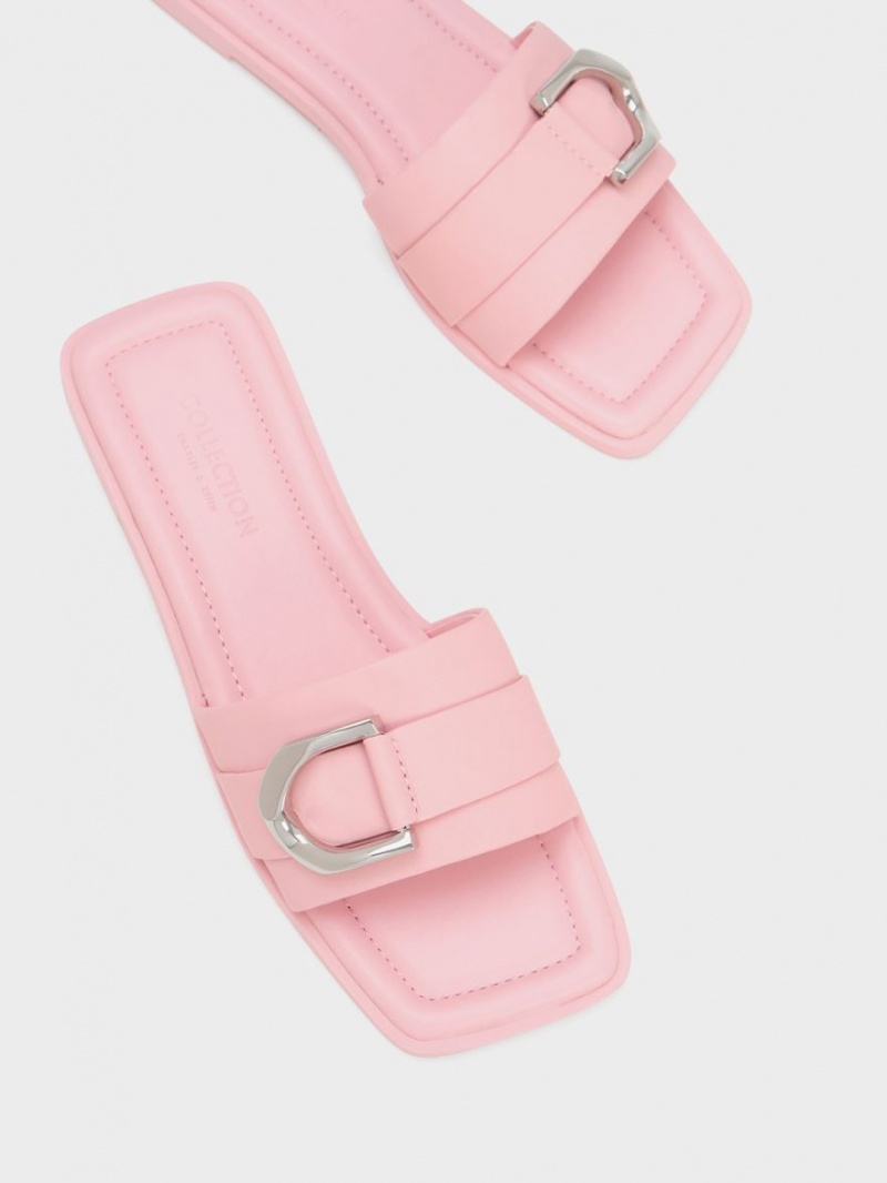 Sandale Slide Charles & Keith Gabine Piele Roz | 593NIVKGF