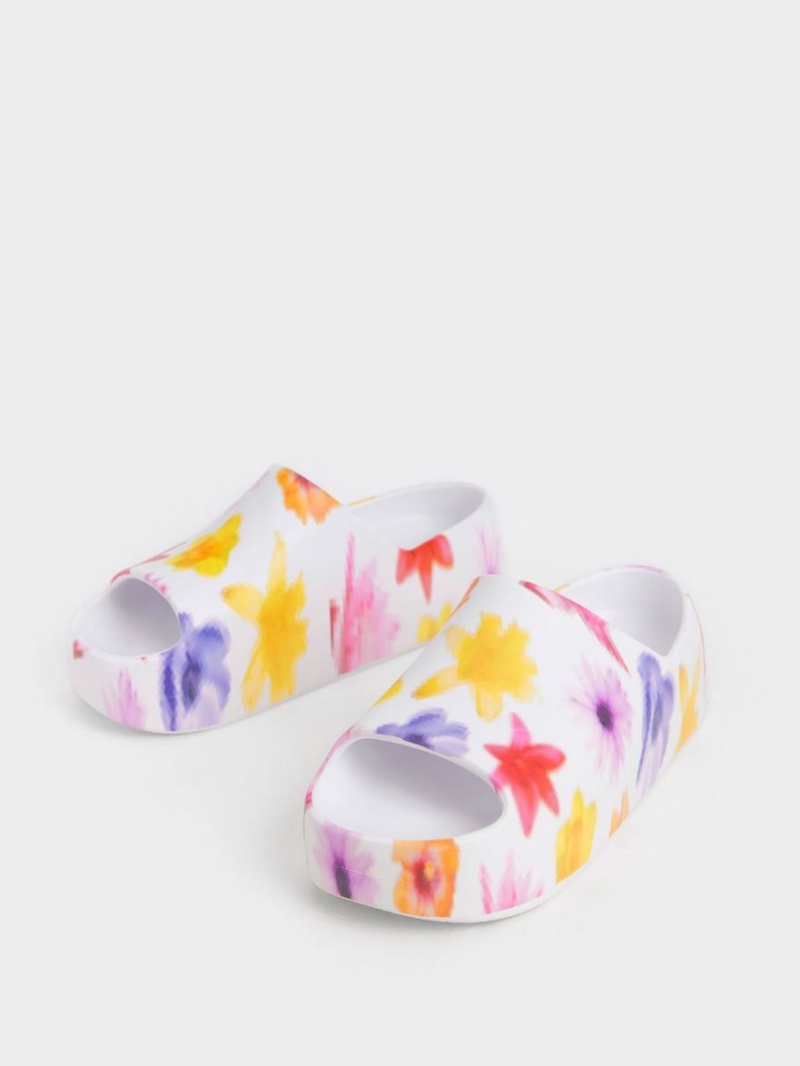 Sandale Slide Charles & Keith Morgan Platforma Colorati | 241CTXEON