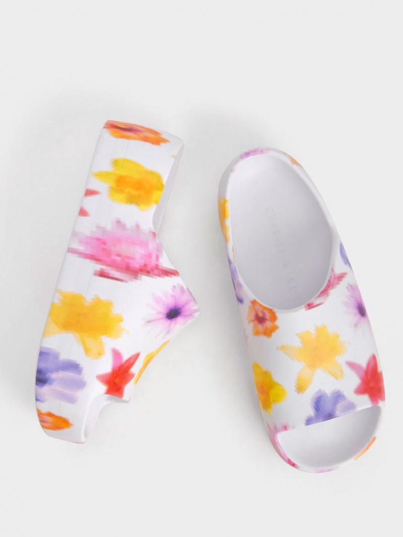 Sandale Slide Charles & Keith Morgan Platforma Colorati | 241CTXEON
