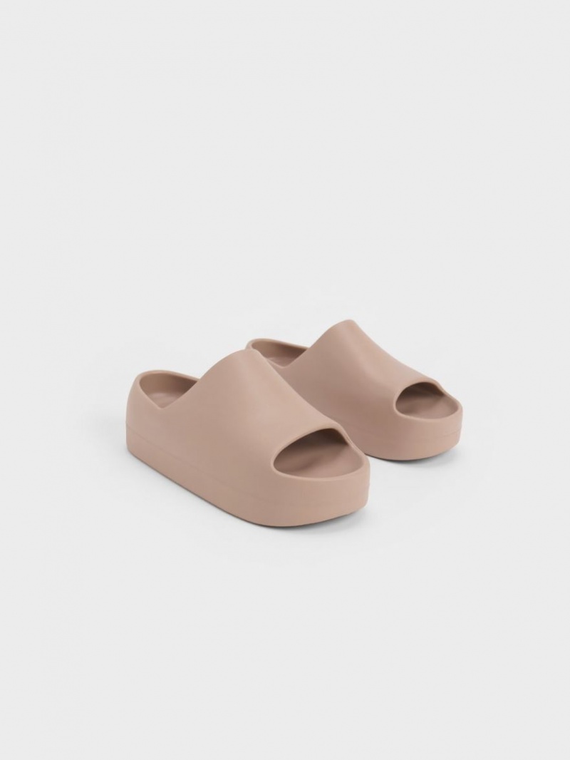 Sandale Slide Charles & Keith Morgan Platforma Maro | 513BZEATH
