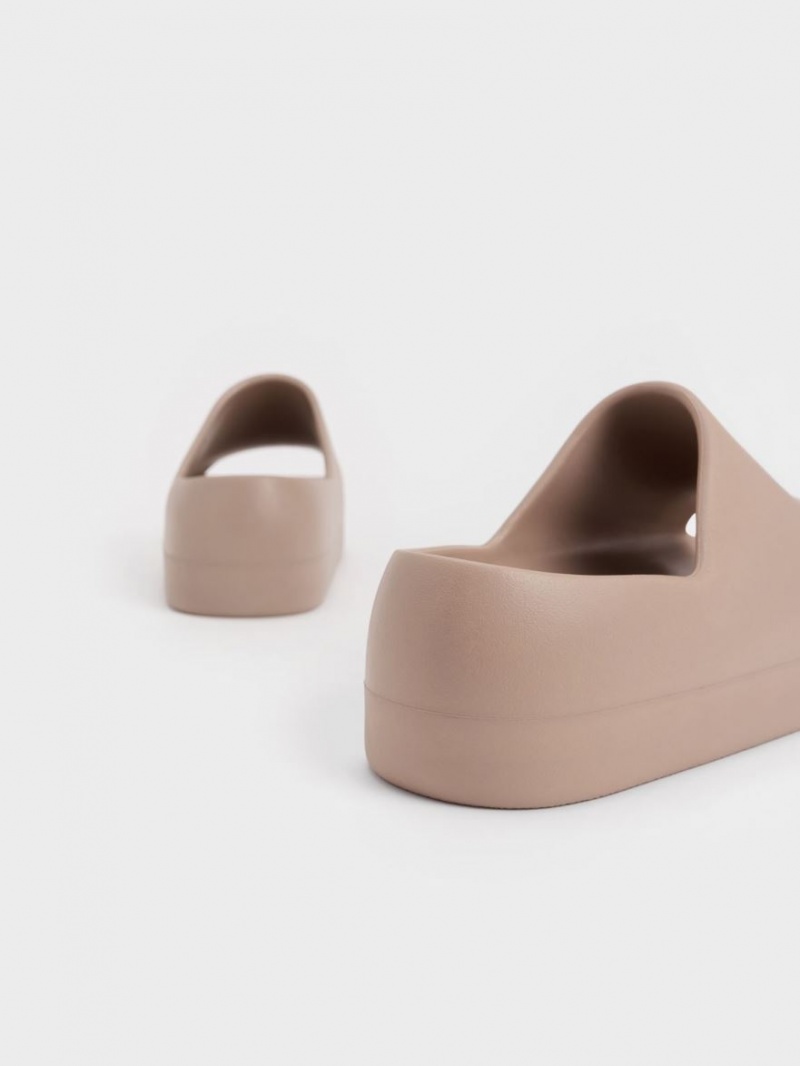 Sandale Slide Charles & Keith Morgan Platforma Maro | 513BZEATH