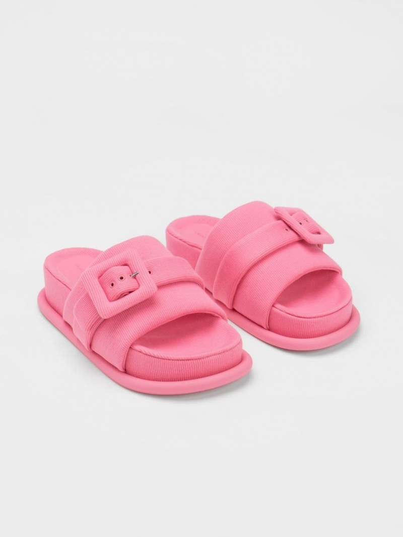 Sandale Slide Charles & Keith Sinead Woven Buckled Roz | 364OJELSN