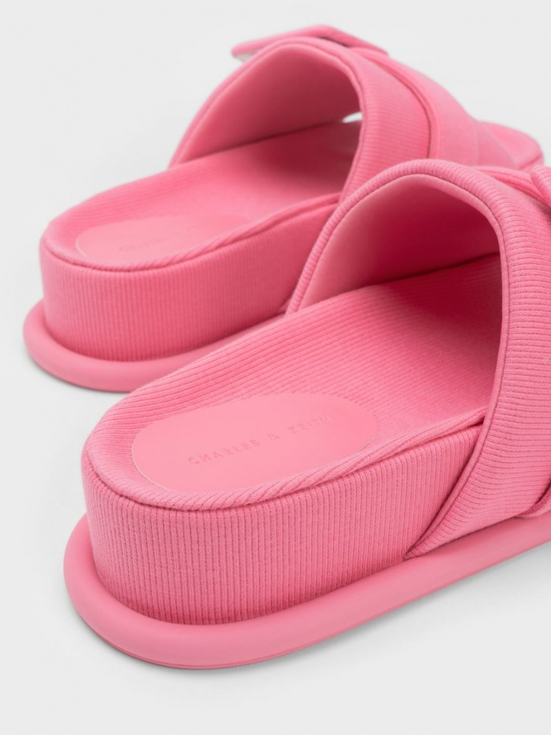 Sandale Slide Charles & Keith Sinead Woven Buckled Roz | 364OJELSN