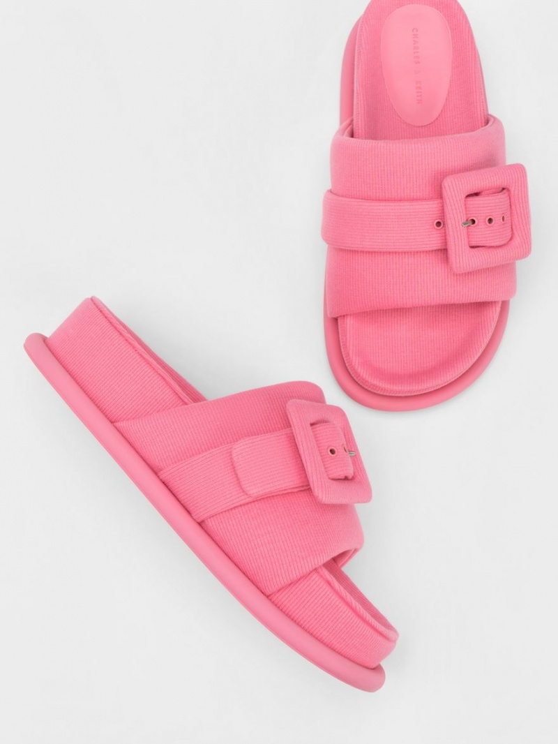 Sandale Slide Charles & Keith Sinead Woven Buckled Roz | 364OJELSN