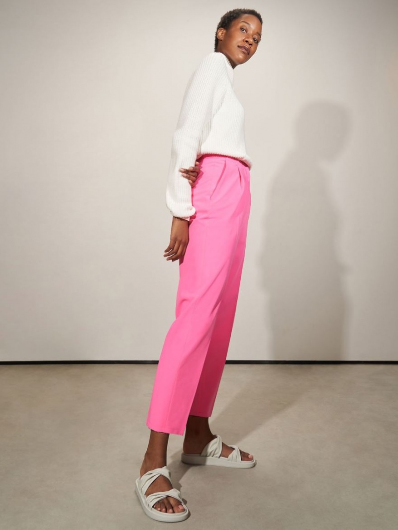 Sandale Slide Charles & Keith Twist Curea Căptușită Albi | 645OQWRCT