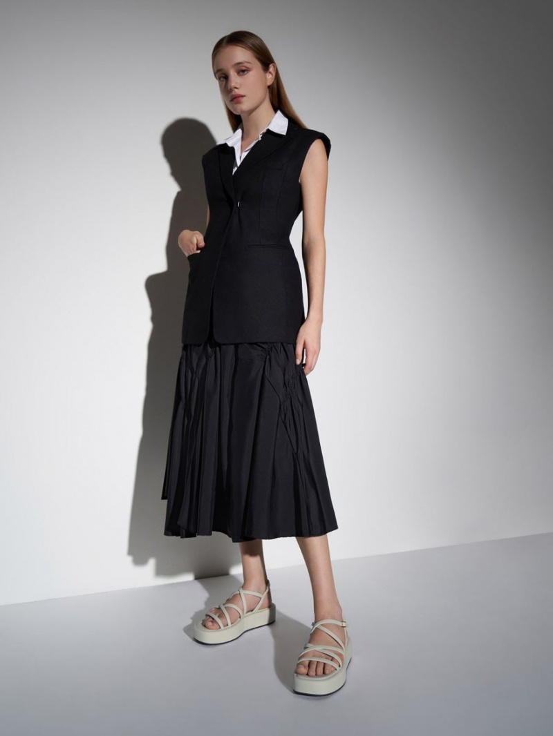 Sandale cu Platforma Charles & Keith Cu Bretele Căptușită Albi | 321IUHJNR