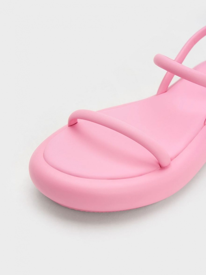 Sandale cu Platforma Charles & Keith Keiko Căptușită Roz | 583UKXMEY