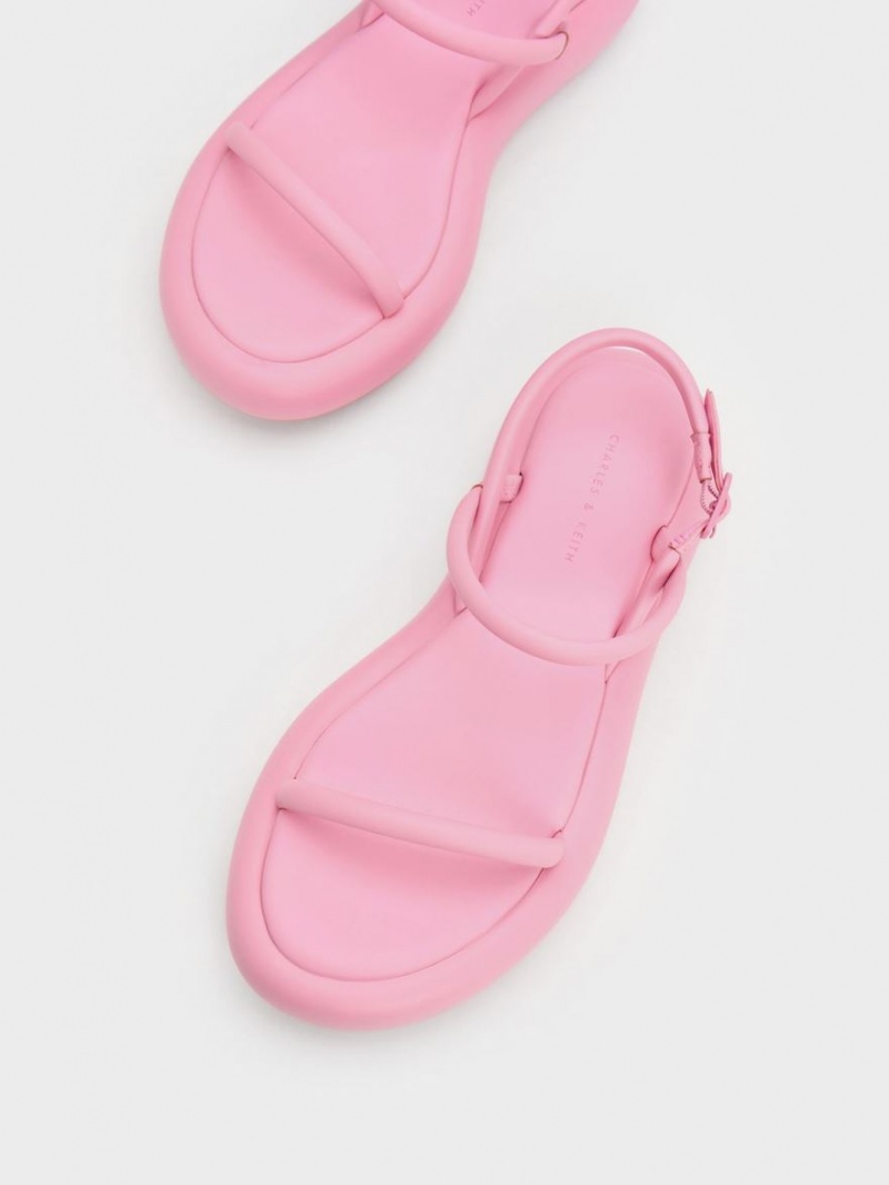 Sandale cu Platforma Charles & Keith Keiko Căptușită Roz | 583UKXMEY