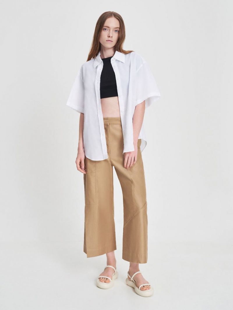 Sandale cu Platforma Charles & Keith Keiko Căptușită Albi | 042UWESRG