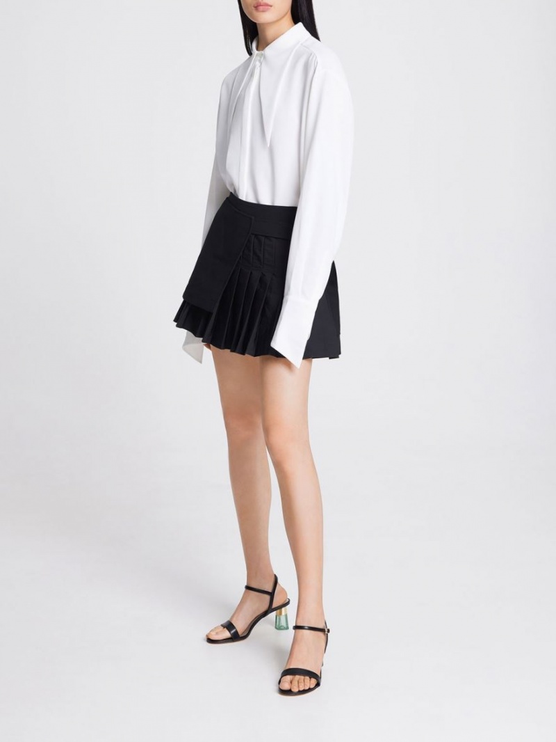 Sandale cu Toc Charles & Keith Clear Trapeze Negrii | 947WQYMJP