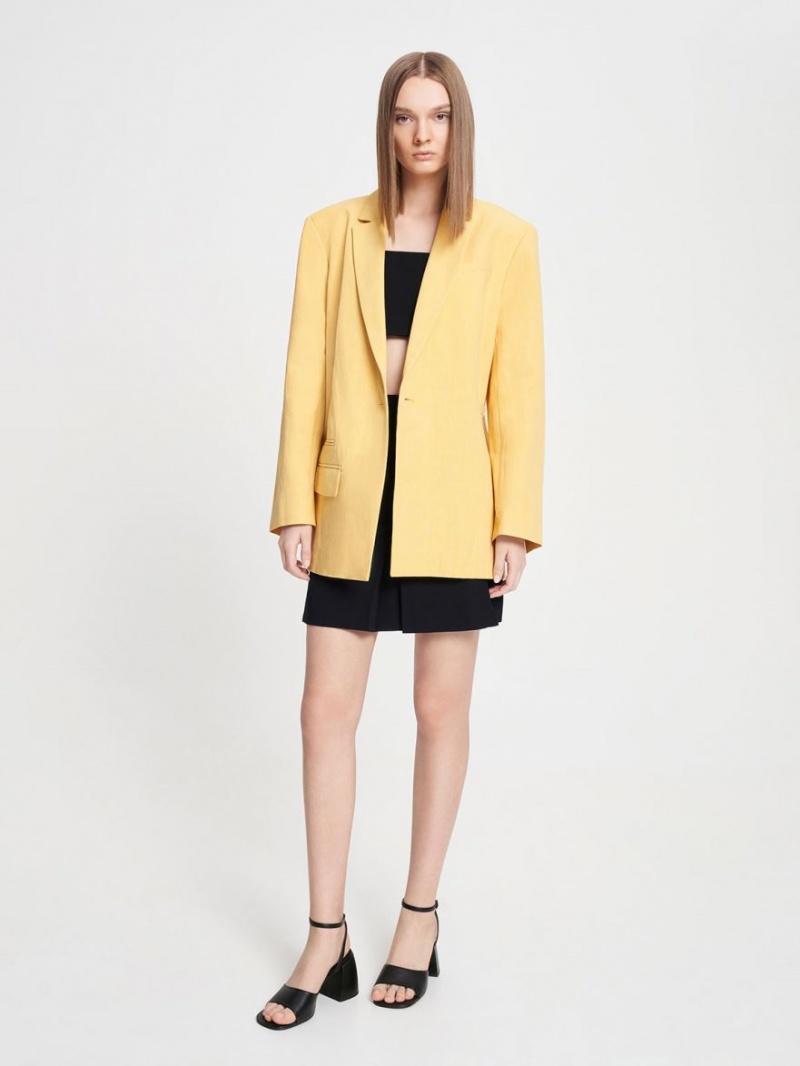 Sandale cu Toc Charles & Keith Grosolan Block Negrii | 617BDOZNE