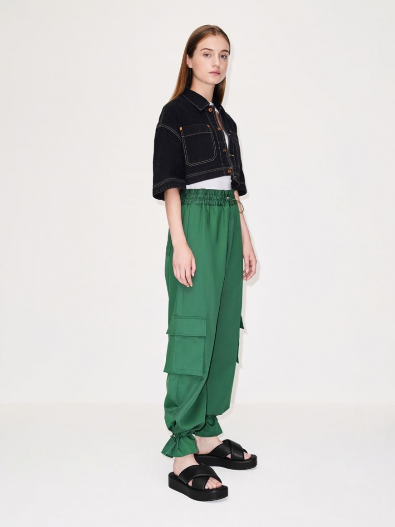 Slapi Charles & Keith Căptușită Crossover Flatforms Negrii | 086XCVESG